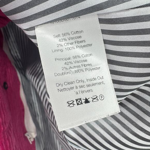 Veronica Beard Gaya Blazer Corduroy Miller‎ Hot Pink Size 2 Dickey Jacket - Picture 12 of 14